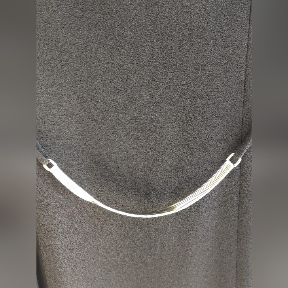 Chic Black Midi Women's Dress David Warren Size 6 - Picture 3 of 10